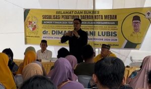 Gelar Sosialisasi Produk Hukum Daerah Kota Medan, dr Dimas Sofani Ajak Warga Peduli Lingkungan