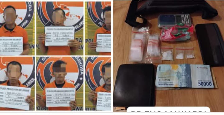 Grebek Sarang Narkoba, Sat Narkoba Polres Pelabuhan Belawan Tangkap 1 Pengedar dan 5 Pengguna Grebek Sarang Narkoba, Sat Narkoba Polres Pelabuhan Belawan Tangkap 1 Pengedar dan 5 Pengguna