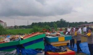 Dirkrimum Polda Sumut Musnahkan BB Mesin Judi darat Hasil pengungkapan.