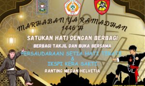 Pencak Silat PSHT Ranting Helvetia Dan IKSPI Kera Sakti Berbagi Takjil Ramadhan 1446 Hijriyah, ‘Perkuat Silaturahmi Sesama Insan Manusia’