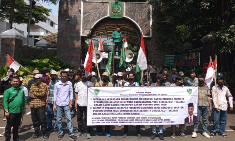 Terkait Dugaan Tipikor “AGK”, HIMMAH DKI Jakarta Gelar Unjuk Rasa Jilid II Fasilitas Impor Garam Industri