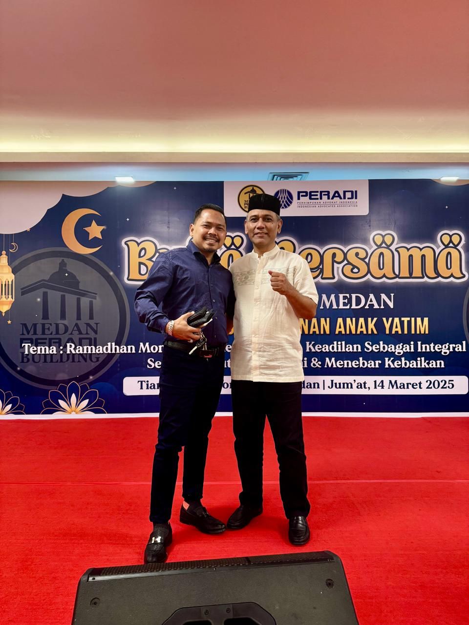 Advokat Bung Raja Pengacara TOP di SUMUT Hadir dan mendukung Acara berbuka puasa bersama Anak Yatim
